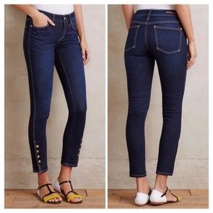 PILCRO & THE LETTERPRESS Button Cuff Skinny Jeans